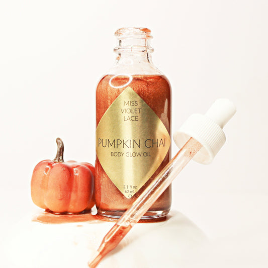 pumpkin chai · body glow oil