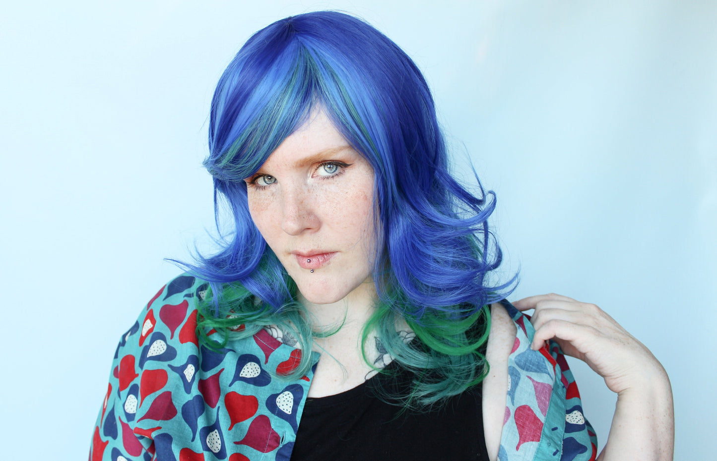 coral spark wig