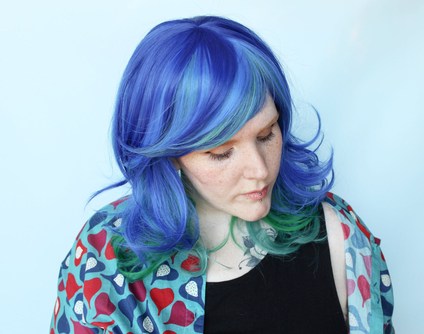 coral spark wig