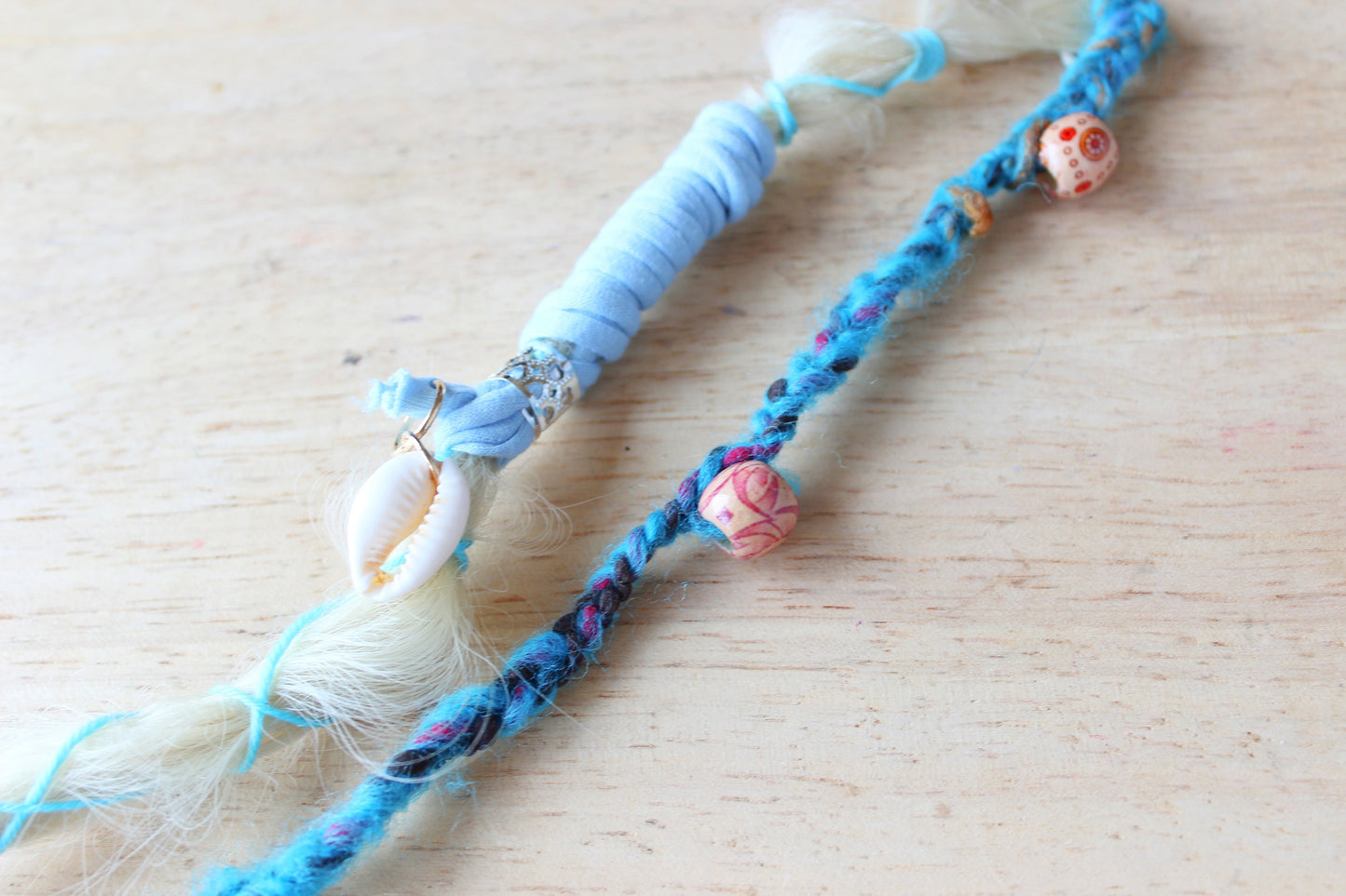 aquamarine sea · clip in hair wrap